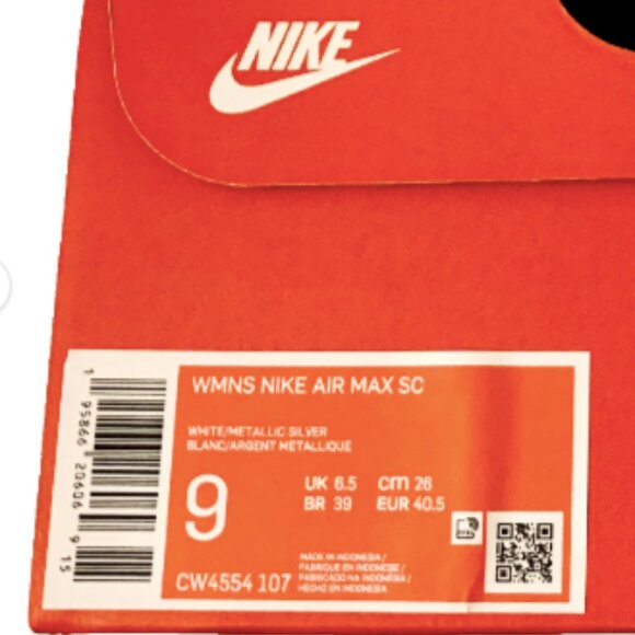 Nike Air Max SC White Metallic Gold, Women's - Size 9 - Picture 6 of 6